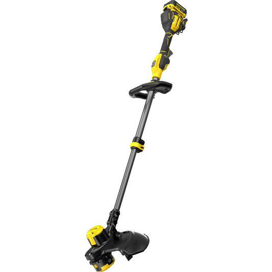 STANLEY FATMAX V20 Cordless String Trimmer, Brushless Technology, 33cm Cutting Width,QUICKWIND Spool System with 2mm dual line, Variable Speed, Includes 1x 4.0Ah Lithium-Ion Battery and Charger
