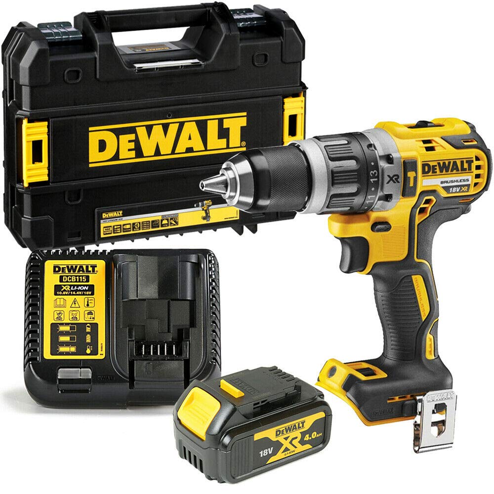 DEWALT DCD778M1T-SFGB 18V 1 x 4.0Ah Li-Ion XR Brushless Cordless Combi Drill