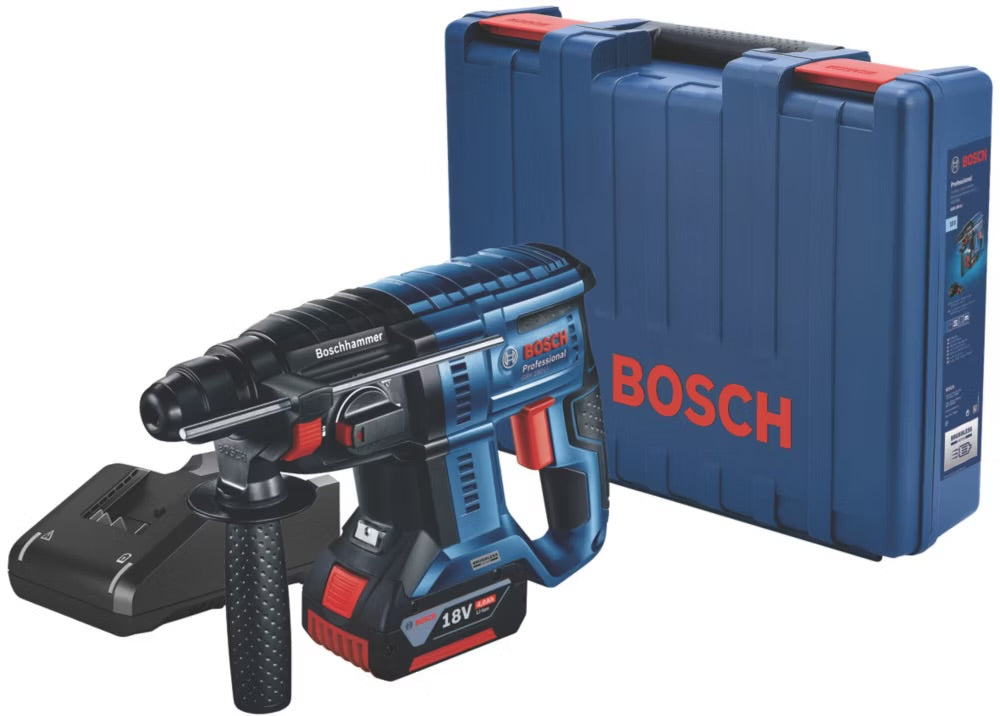 Bosch GBH 18V-21 2.4kg 18V 1 x 4.0Ah Li-Ion CoolPack Brushless Cordless SDS Plus Hammer Drill