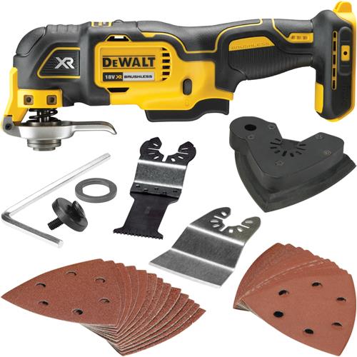 DeWalt DCS355 18v XR Brushless Oscillating Multi-Tool Body Only Inc Accessory Set