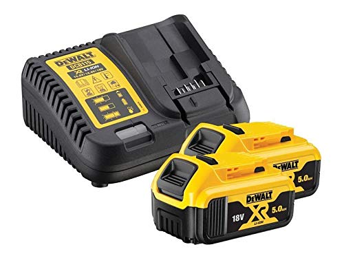 Dewalt DCB184 5.0ah 18v XR Lithium Ion Battery Twin Pack + DCB115 Charger