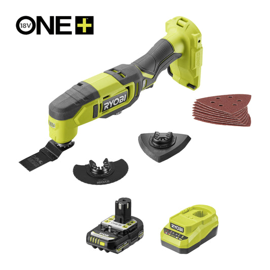 Ryobi 18V One+Cordless Multi-tool - 2.0ah battery and charger included
