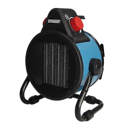 ERBAUER 2500W ELECTRIC PORTABLE PTC WORKSHOP HEATER BLUE/BLACK