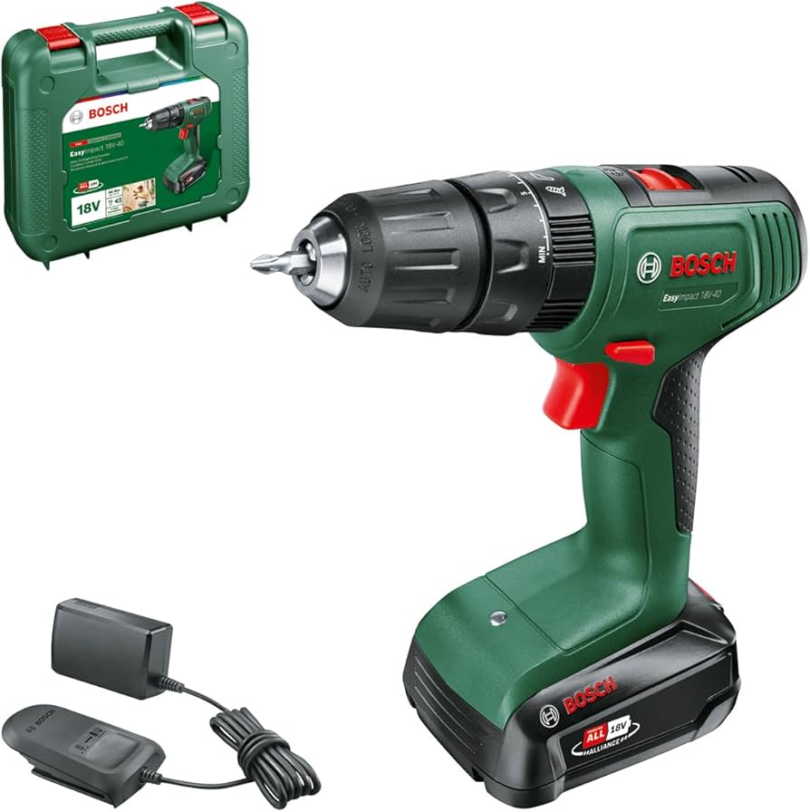 Bosch 18V Li-ion Cordless Combi drill (1 x 2Ah) - EasyImpact 18V-40