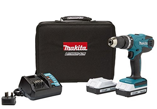 Makita G-Series Cordless 18V 1.5AH LI-ION Combi drill x2 batteries HP457DWEX2