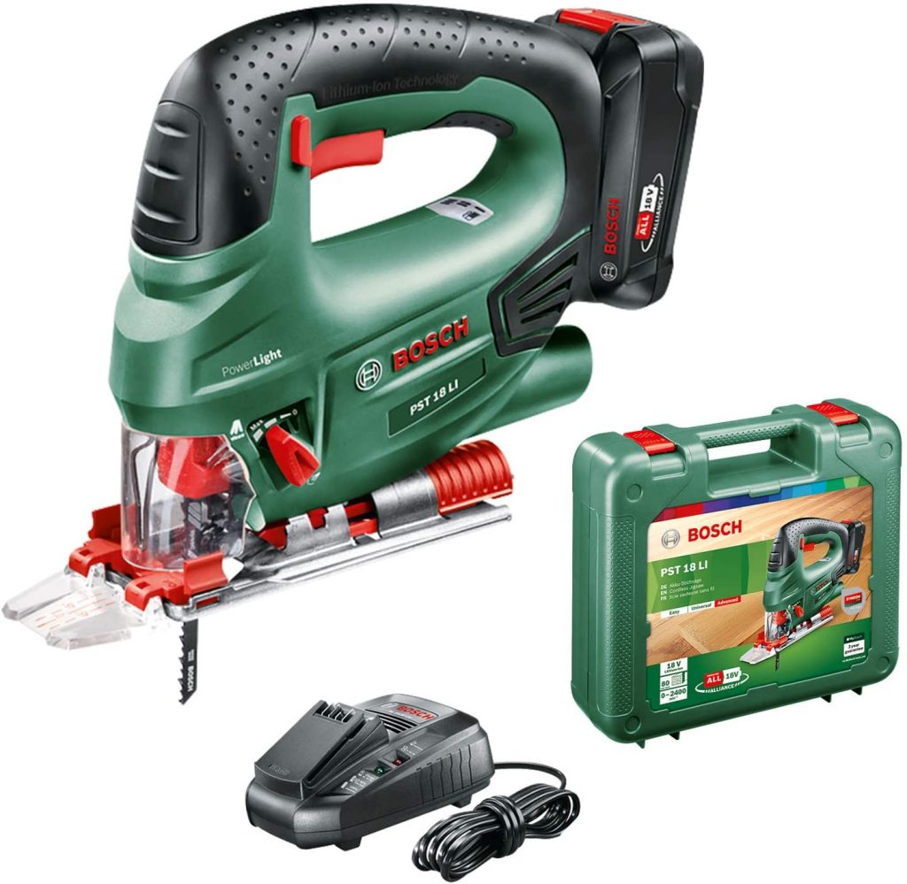 Bosch PST 18 LI 18v Cordless Jigsaw 1 x 2.5ah Liion Holywell Tools
